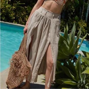 NWT Free People Lunar Cove Wide-Leg Pants Size L